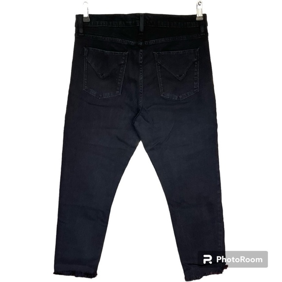 HUDSON WOMENS CROPPED FRAYED HEM JEANS SIZE 32 - Picture 3 of 4